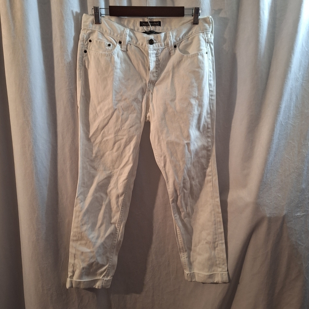 Abercrombie & Fitch White Women Jeans